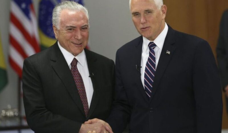 Vice dos EUA diz a Temer que país apoiará esforço do Brasil para atender imigrantes da Venezuela