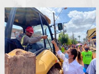 Deputada Renilce Nicodemos fiscaliza obras do programa Asfalto Por Todo Pará