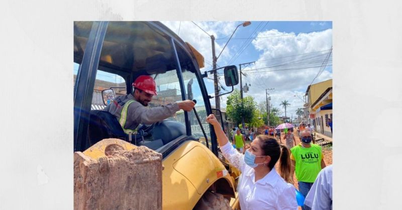 Deputada Renilce Nicodemos fiscaliza obras do programa Asfalto Por Todo Pará