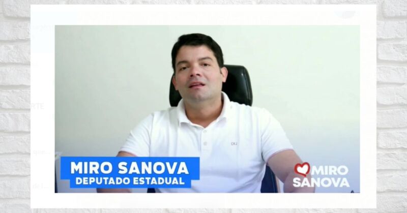 Miro Sanova declara apoio ao prefeito Macarrão e diz acreditar na "reeleição do prefeito"