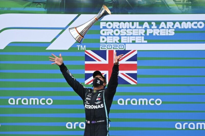 GP de Eifel: Hamilton vence em Nürburgring e iguala recorde de vitórias de Schumacher na F1