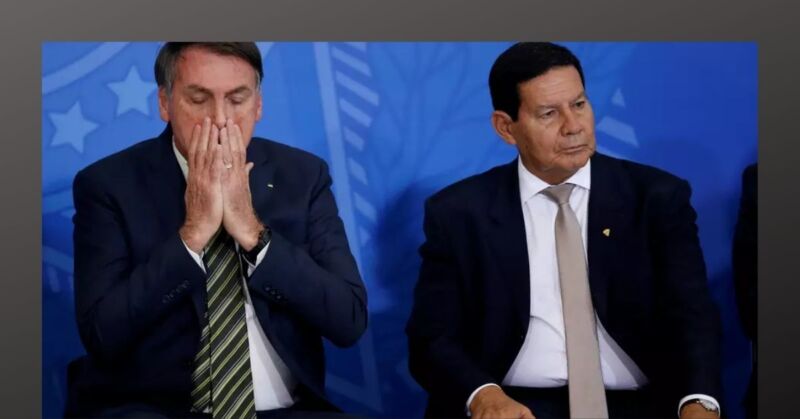 24 horas após 'trégua', Bolsonaro e Mourão se desentendem