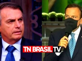 Bolsonaro para Dória sobre vacina "É do Brasil, não é de nenhum governador não."