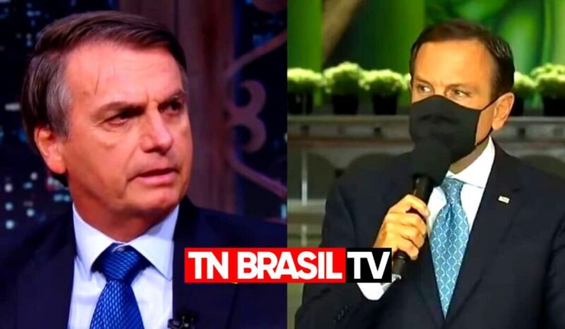 Bolsonaro para Dória sobre vacina "É do Brasil, não é de nenhum governador não."