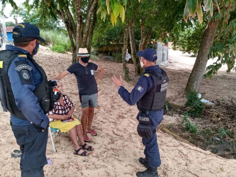 Guarda Municipal realiza fiscalização preventiva em praias dos distritos de Belém 