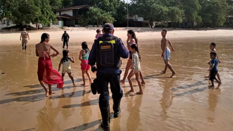 Guarda Municipal realiza fiscalização preventiva em praias dos distritos de Belém