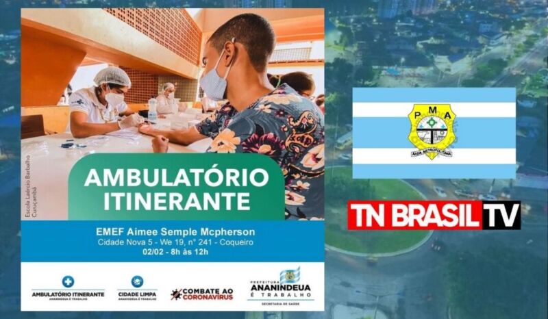 Ambulatório Itinerante estará na Cidade Nova, Ananindeua, na terça-feira (02)