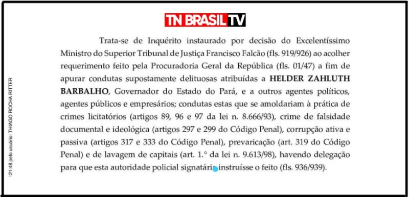 Helder Barbalho governador do Pará "Do céu ao inferno"