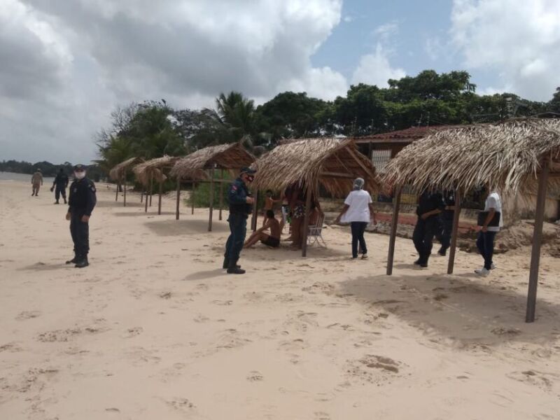 Guarda Municipal realiza fiscalização preventiva em praias dos distritos de Belém 