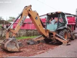 Prefeitura de Tailândia continua executando a recuperação dos asfaltos