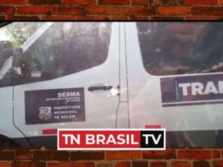Belém: Van do Transporte Social da Sesma é flagrada em estacionamento de motel