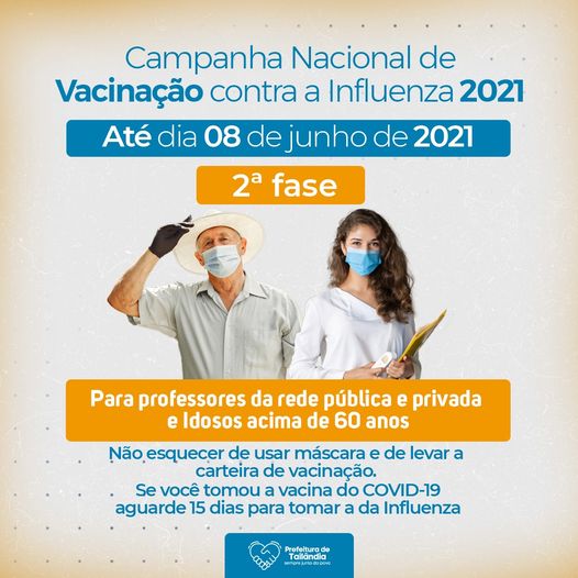 Campanha Nacional de Vacinação contra a Influenza 2021