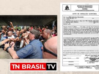 Bolsonaro é multado por não usar máscaras e provocar aglomeração