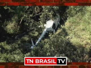 Acidente com Helicóptero deixa 4 pessoas feridas