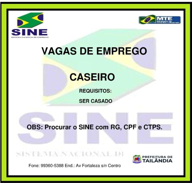 Nova vaga de emprego para Tailândia e divulgada, Confira.