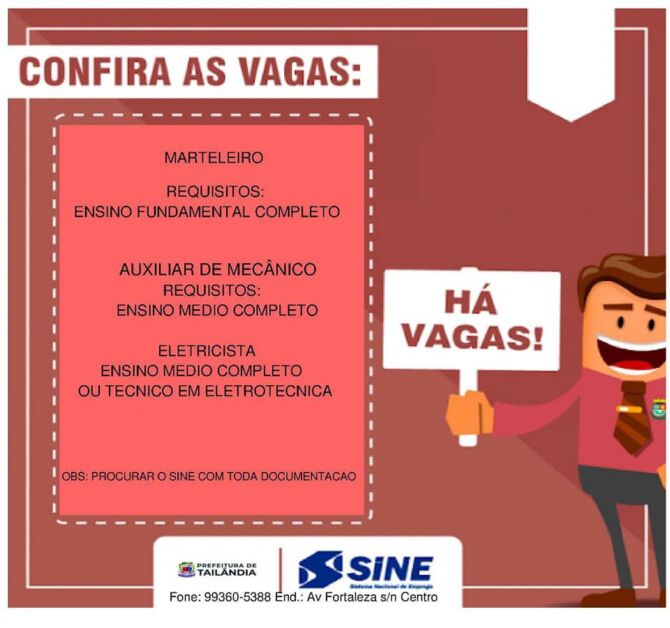 Novas vagas de emprego para Tailândia são divulgadas, Confira.