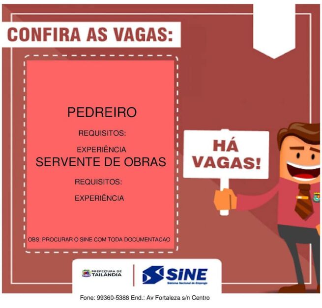 Novas vagas de emprego para Tailândia são divulgadas, Confira.