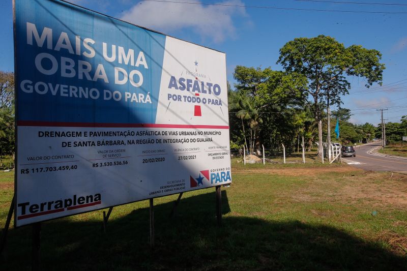 Governo entrega asfalto em Santa Bárbara e anuncia novas obras