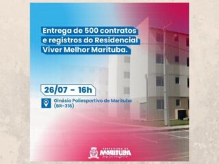 Prefeitura de Marituba vai entregar os registros de imóveis e contratos do Viver Melhor