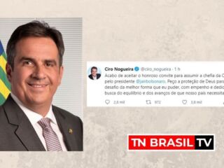 Senador Ciro Nogueira aceita convite de Bolsonaro para chefiar a Casa Civil
