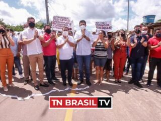 Governo entrega asfalto em Santa Bárbara e anuncia novas obras