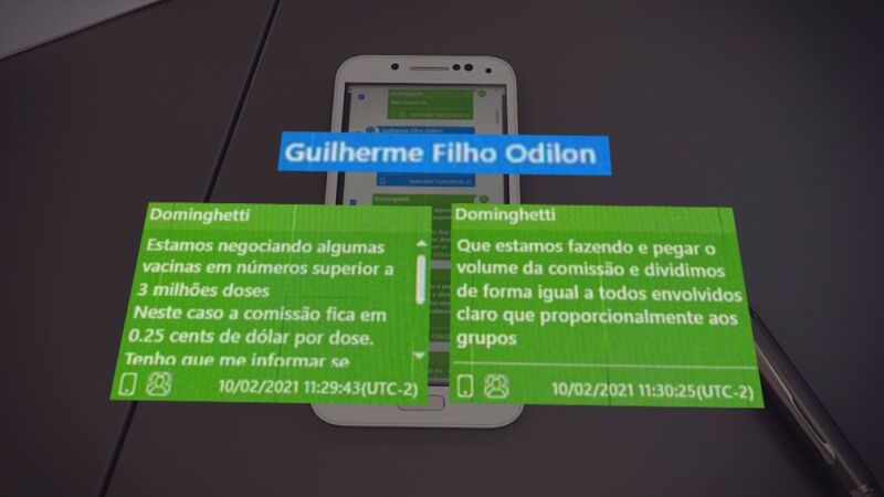 CPI: PM negociava comissão de US$ 0,25 por dose, indicam mensagens