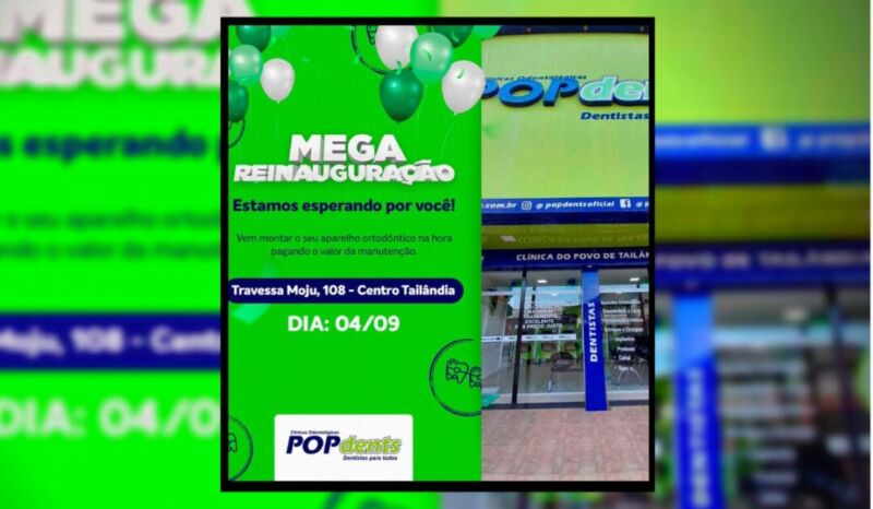 Sábado: Mega Inauguração da POP dents Tailândia