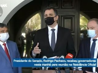 "Não se negocia democracia" diz Rodrigo Pacheco após reuniões com governadores