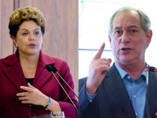 Dilma Rousseff afirma que Ciro Gomes - “está tentando de todas as formas reagir à sua baixa aprovação popular”.