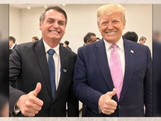 Donald Trump diz  - "O Brasil é sortudo de ter um homem como Jair Bolsonaro".