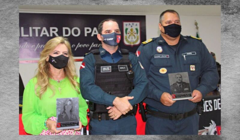 Professora Nilse Pinheiro recebe honraria do CPC-1 da Polícia Militar