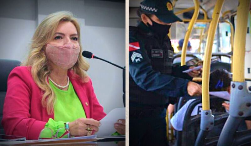 Nilse Pinheiro participa da campanha "“Todos contra a importunação sexual nos transportes coletivos”