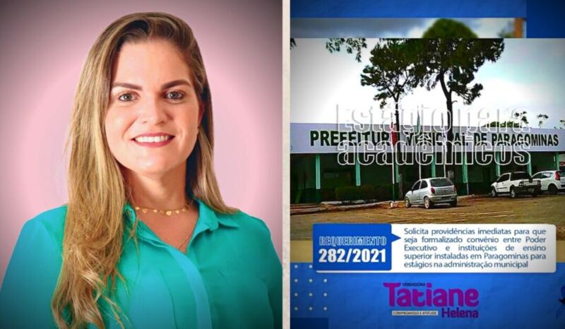 Tatiane Helena solicita regulamentação de estágios para acadêmicos de Paragominas