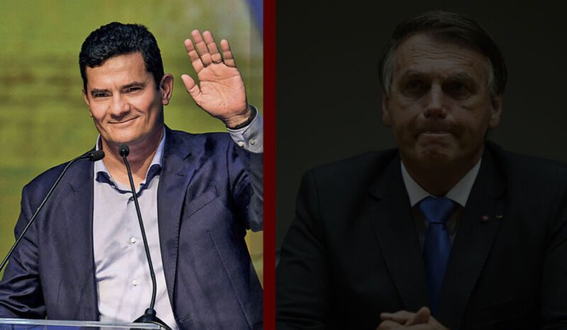 Sérgio Moro é ameaça da direita contra Jair Bolsonaro