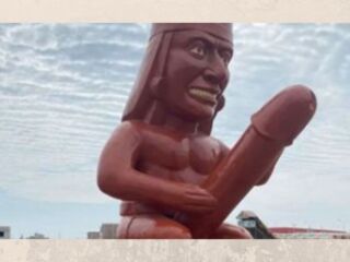 Peru: Estátua ‘religiosa’ com pênis no centro da cidade tem sido atração para novos turistas.
