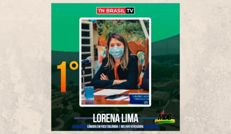 Prêmio Câmara em Foco - Lorena Lima foi a ganhadora do “DE QUAL VEREADOR VOCÊ ESPERA MAIS AÇÃO?”