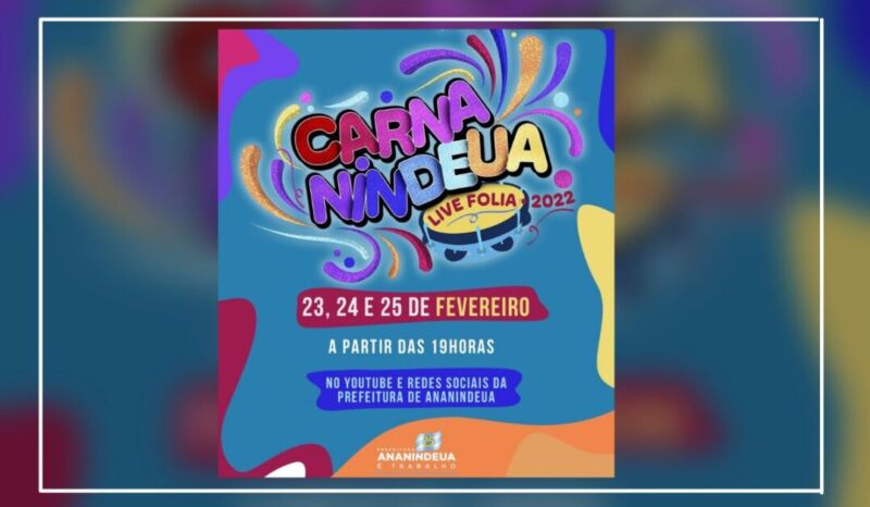 Vem aí carnaval virtual em Ananideua do Pará 2022