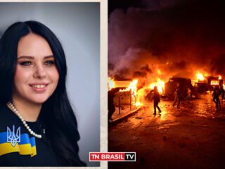 Ucraniana Olga Matvijiva "Batalhas ferozes estão acontecendo em toda a Ucrânia. Vocês não tem o direito de nos trair..".