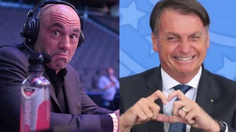 Jair Bolsonaro defende Joe Rogan, após ele divulgar fake news sobre a Covid-19