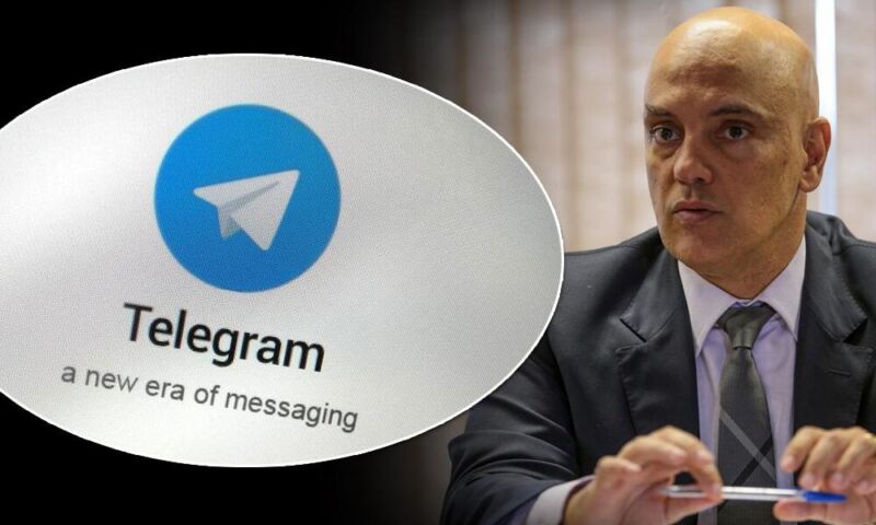 Moraes determina bloqueio de contas no Telegram