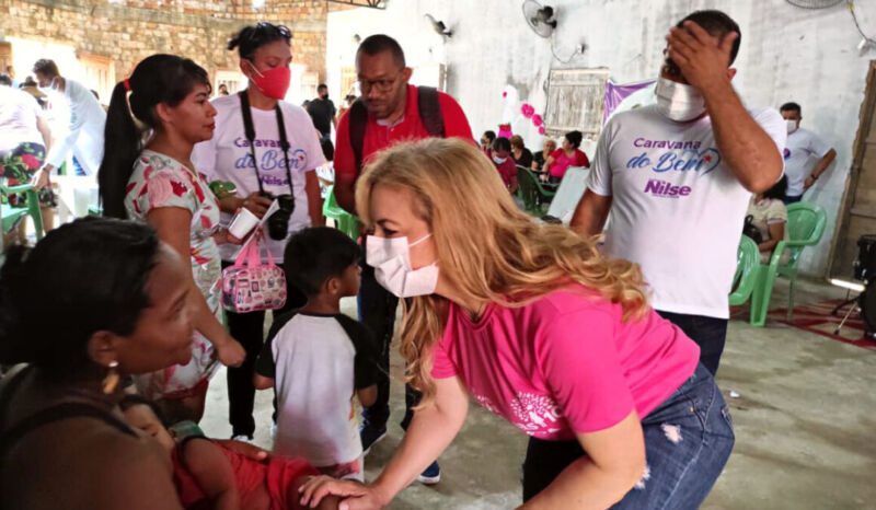 A “Caravana do Bem” da deputada Professora Nilse Pinheiro realizou ação de saúde e cidadania no Aurá, em Ananindeua