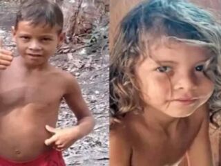 Confira o vídeo em que duas crianças foram resgatada após passar 26 dias perdidos na Floresta