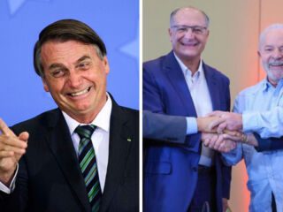 Bolsonaro ironiza foto de Lula com Alckmin e escreve "kkkkkkkkk"