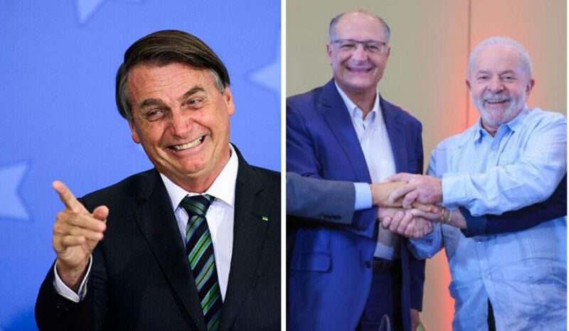 Bolsonaro ironiza foto de Lula com Alckmin e escreve "kkkkkkkkk"