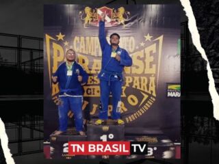 O atleta de Tailândia, Anderson Mamute, sagrousse campeão paraense de Judô.