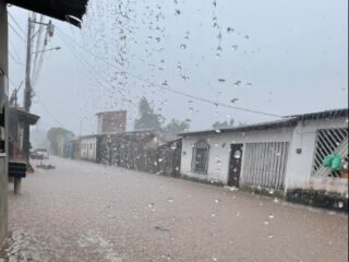 Em Ananindeua moradores sofrem com as chuvas; Confira as imagem é vídeos