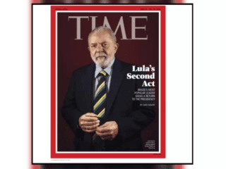 Lula é capa da revista "Time" - "O líder mais popular do Brasil buscar retornar à Presidência".