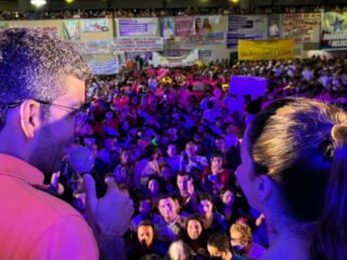 Momento político apoteótico de Alessandra Haber em lançamento da Pré-candidatura à Federal