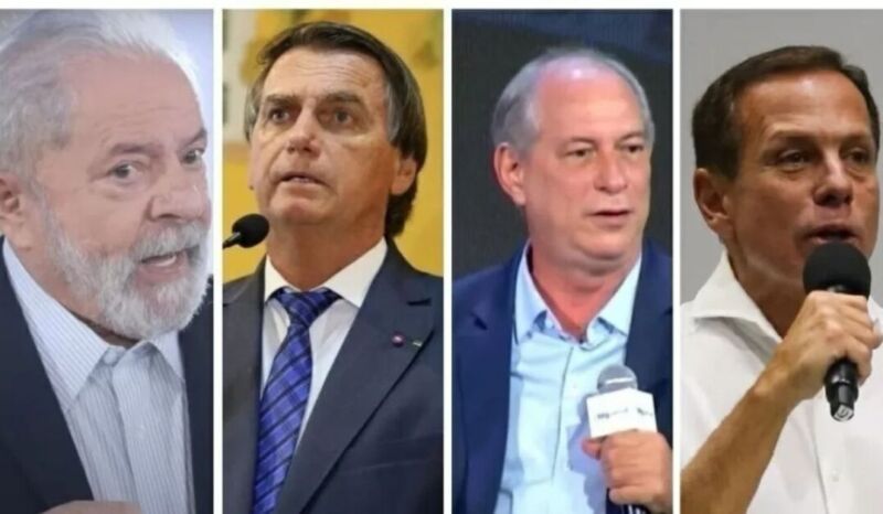 Pesquisa Ipespe: Lula tem 44%; Bolsonaro, 31%; Ciro, 8%, e Doria, 3%.