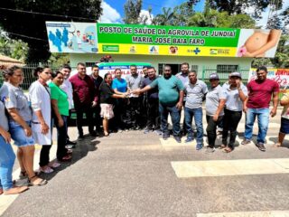 Renilce Nicodemos entrega ambulância em Inhangapi